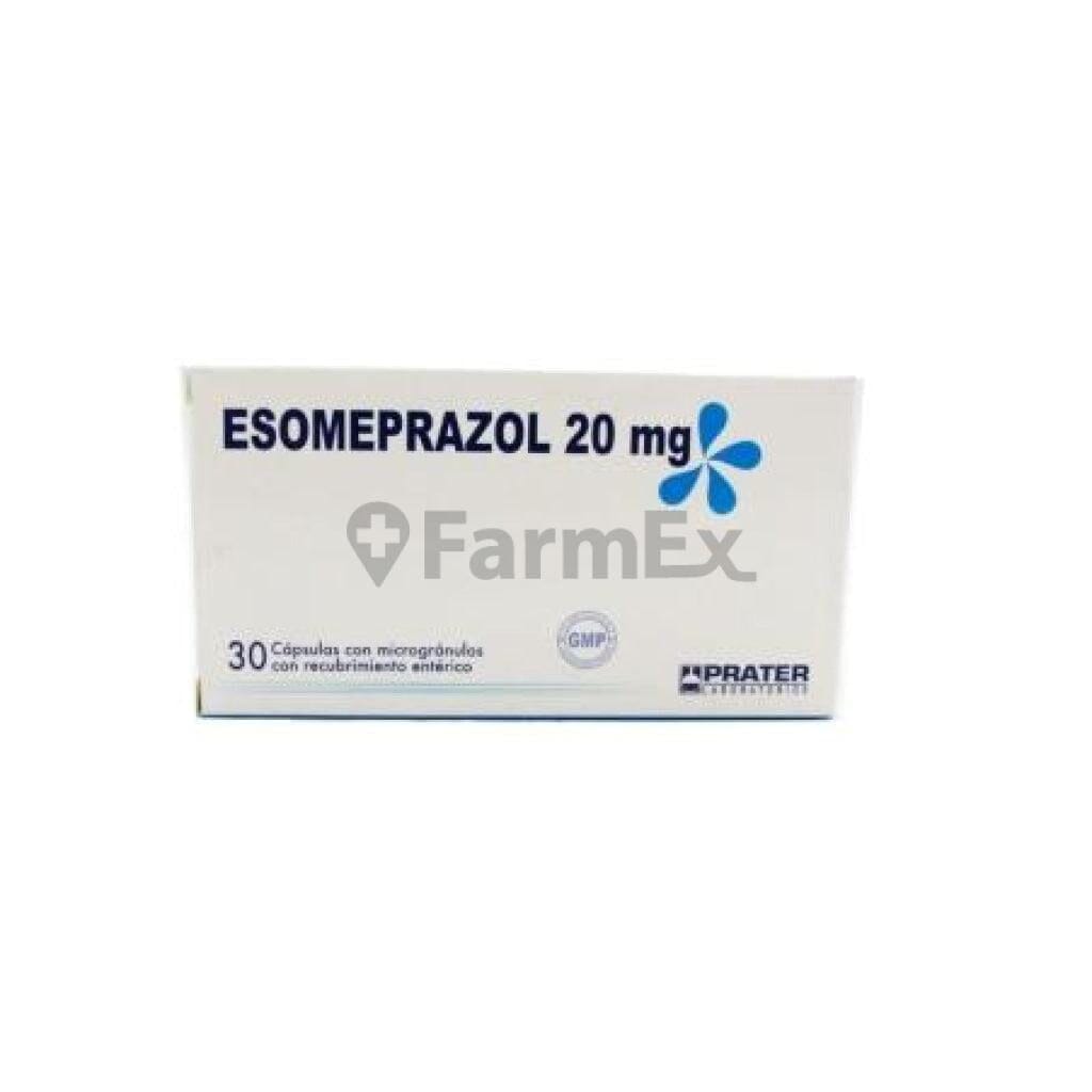 Esomeprazol 20 mg x 30 comprimidos Farmex-Consorcio-Persistente